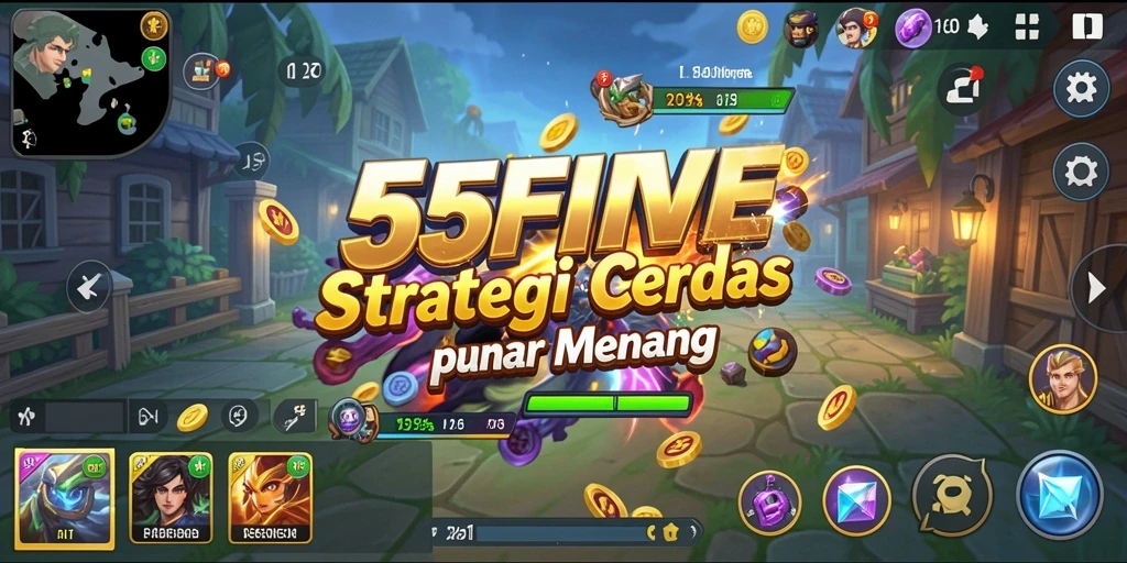Tampilan menarik dari gameplay strategis 55FIVE.