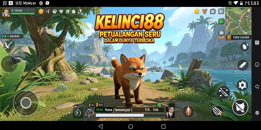 Tampilan gameplay menakjubkan KELINCI88 dalam dunia terbuka.