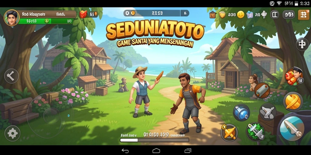 Tampilan gameplay SEDUNIATOTO yang menarik dan menyenangkan.